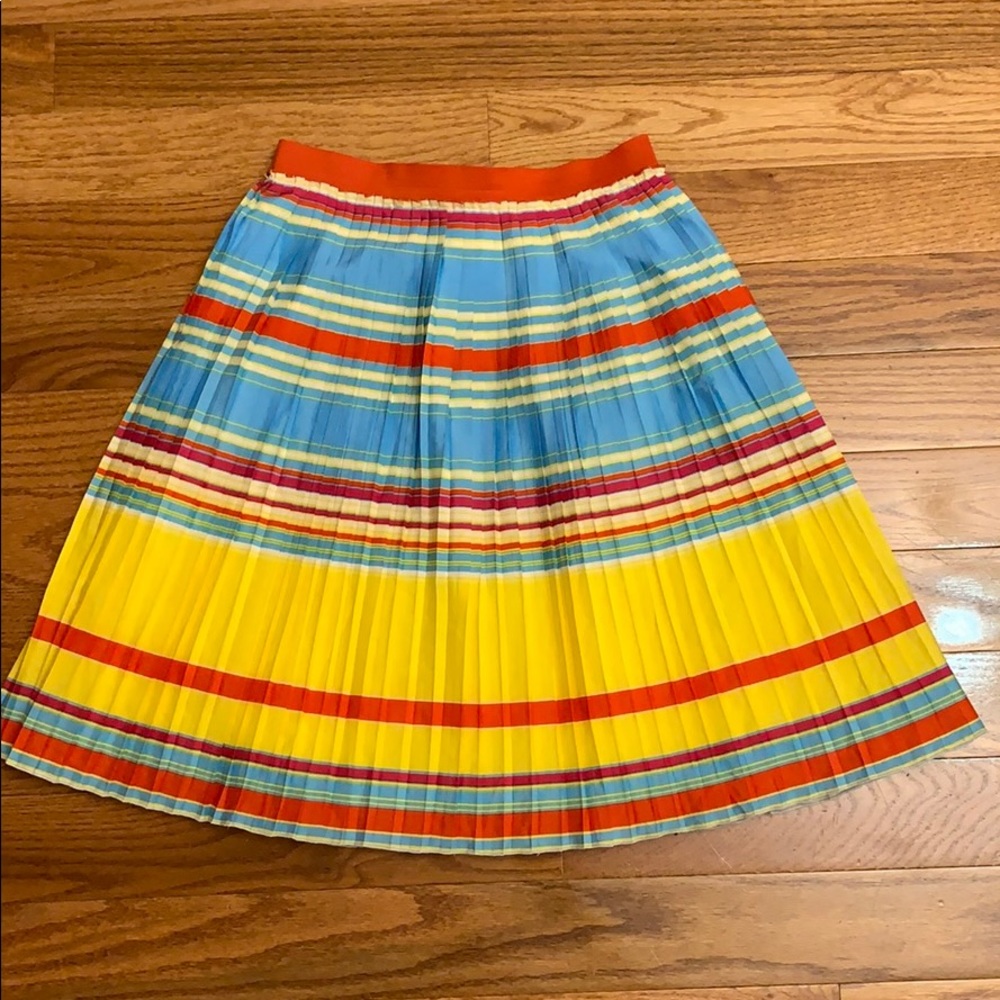 Little Marc Jacobs Pleated Crepe A-Line Skirt.